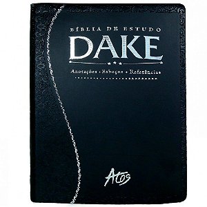 Bíblia de Estudo Dake, capa couro sintético, Almeida RC