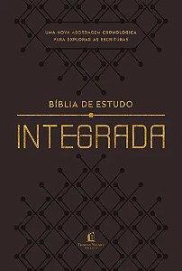 Bíblia de Estudo Integrada, Capa Couro Sintético Marrom Nobre Tamanho Grande, NVI