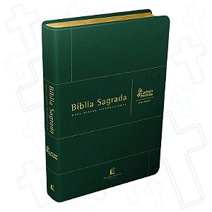 Bíblia Sagrada NVI Letra Perfeita, Capa Luxo Verde Musgo Tamanho Grande - NVI