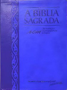 A Bíblia Sagrada SBTB, Tamanho Grande, Capa Luxo Lilás, Letra Super Legível, Pal.Jesus Vermelho, ACF