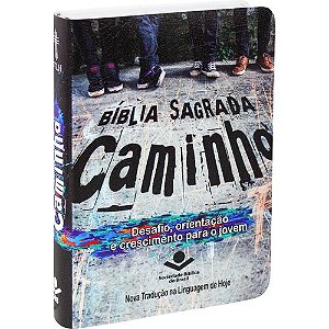 Bíblia Sagrada Caminho, Capa Plástica Tamanho Médio,  letra média, NTLH