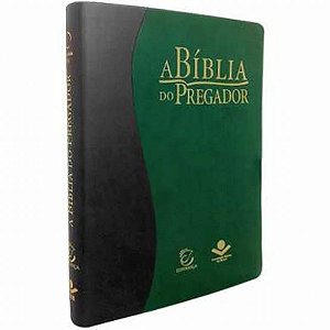 A Bíblia do Pregador, Capa Couro Sintética Verde/Preta Tamanho Grande, Grande Almeida RC
