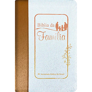 Bíblia da Família - Jaime e Judith Kemp, Capa Luxo Branca Tamanho Médio, Almeida RA
