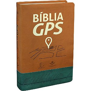 Bíblia GPS, Capa Luxo Marrom Tamanho Médio, letra média, NTLH
