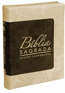 Bíblia Sagrada Edição Comparativa, Capa Luxo Duas Cores Tamanho Médio, Almeida RC e NVI