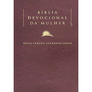 Bíblia Devocional da Mulher, Capa Luxo Vinho, Tamanho Médio, Letra Média, NV - Ed. Vida