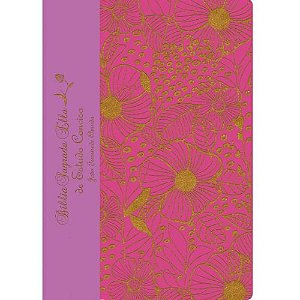 Bíblia Sagrada Ella de Estudo Conciso, Capa Luxo Rosa Tamanho Médio, Almeida RC