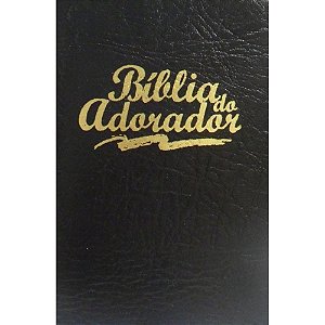 Bíblia do Adorador, Capa Flexível Preta Tamanho Médio, com índice, letra média, Almeida RC
