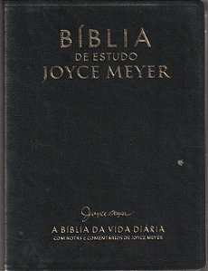 Bíblia de Estudo Joyce Meyer - Capa Luxo Café Tamanho Médio - NVI