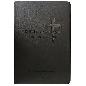 Bíblia Letra Extra Gigante, Capa Luxo Preto Tamanho Grande, NVI