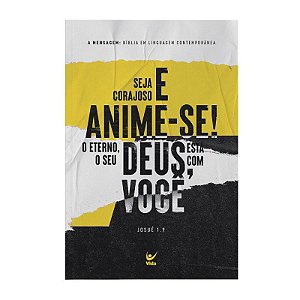 Bíblia A Mensagem, Capa Brochura Josué 1:9 Tamanho Médio - Eugene Peterson