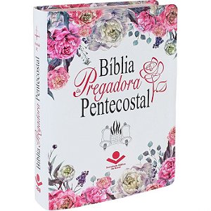 Bíblia da Pregadora Pentecostal SBB, Tamanho Grande, Capa Luxo Florida, Letra Normal, Almeida ARC087BPAP
