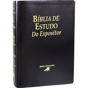 Bíblia de Estudo do Expositor SBB, Capa Luxo Preta, Tamanho Grande, Nova Versão Textual Expositora, ARC - BE087EJS