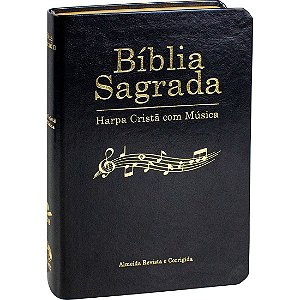 Bíblia Sagrada SBB Harpa Cristã Capa Luxo Rosa Bebê, Letra Maior, Fonte ...