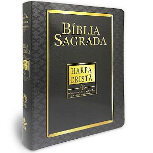 Bíblia Sagrada, Harpa Cristã, Capa flexível Preta Tamanho Grande, Almeida RC