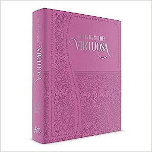 Bíblia da Mulher Virtuosa Sabedoria, Capa Luxo Rosa Pink Tamanho Médio, Almeida RC