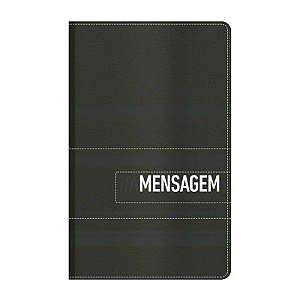 Bíblia  A Mensagem, Capa Luxo Preta e Cinza - Eugene Peterson