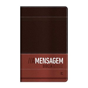 Bíblia  A Mensagem, Capa Luxo Marrom e Café - Eugene Peterson