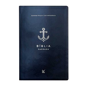 Bíblia Sagrada, Letra Gigante, Capa Preta Âncora, AEC - Ed. Vida