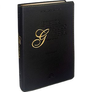 Bíblia de Estudo de Genebra SBB, Capa Luxo Preta Tamanho Grande, Letra Grande, Almeida RA - RA085BGLG:AZ