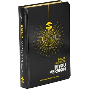 Bíblia Sagrada YouVersion SBB Tamanho Médio , Capa Dura Preta, NTLH - NTLH063BYV