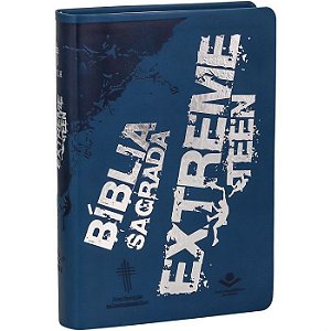 Bíblia Sagrada SBB Extreme Teen, Tamanho Médio  Capa Luxo Azul, NTLH - NTLH065BET