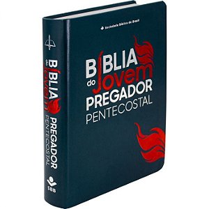 Bíblia do Jovem Pregador Pentecostal SBB, Capa Luxo Azul Nobre Tamanho Médio,  Almeida RC - ARC065BJPP
