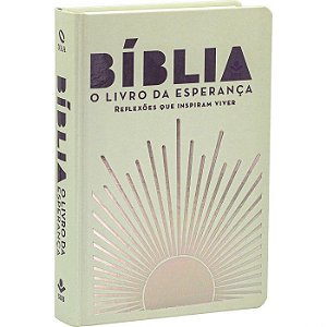 Bíblia o Livro da Esperança SBB, Capa Dura Tamanho Médio Sol, NAA - NA06BLE