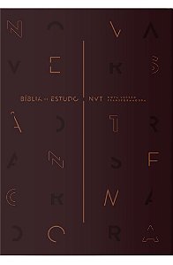 Bíblia de Estudo NVT, Capa Luxo Vinho Tamanho Grande (Sem Índice) - NVT