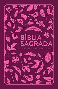 Bíblia Sagrada NVT, Tamanho Médio, Capa Dura Folhas Pink - Mundo Cristão