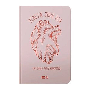 Bíblia Todo Dia,  A Mensagem, Tamanho Médio, Capa Dura Coração - Ed Vida