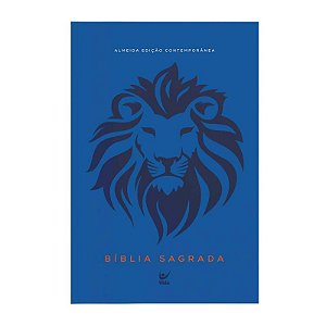 Bíblia Sagrada AEC, Tamanho Médio, Capa Flexível Leão, Letra Grande, Ed Vida