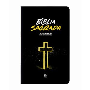 Bíblia Sagrada,  Capa Semi-luxo Cruz Neon Slim, AEC - Ed.Vida