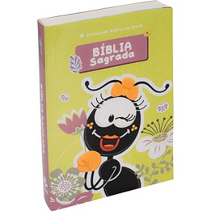 Bíblia sagrada Smilinguido Faniquita, SBB, Capa Brochura Ilustrada, Tamanho Pequeno, Sem Índice - NTLH