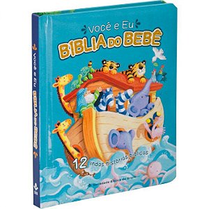 Você e eu - Bíblia do Bebê, Capa Almofada Azul