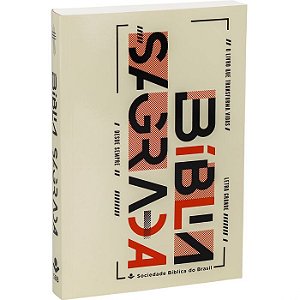 Bíblia Sagrada, SBB, Capa Brochura Letras, Letra Grande, Sem Índice - NTLH