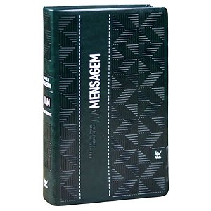 Bíblia A Mensagem, Letra Gigante, Capa Luxo Verde Militar