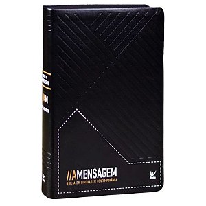 Bíblia A Mensagem, Tamanho Grande, Capa Luxo Preta, Letra Gigante
