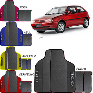 Tapete Emborrachado Ecológico Jogo 4 peças Gol G2 1995-2000