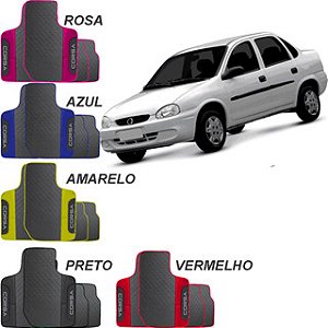 Tapete Emborrachado Ecológico Jogo 4 peças Corsa Sedan Classic 1996-2009