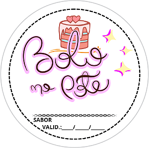 Adesivos e Etiquetas Bolo de Pote Personalizado Profissionalize suas Embalagens Escolha o seu Modelo Favorito do Adesivo no Anuncio