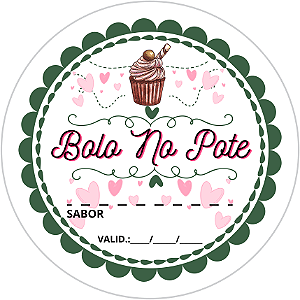 Adesivos e Etiquetas Bolo no Pote Personalizado Profissionalize suas Embalagens Escolha o seu Modelo Favorito do Adesivo no Anuncio