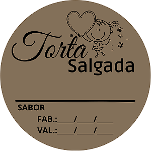 Adesivos e Etiquetas Torta Salgada Personalizado Profissionalize suas Embalagens Escolha o seu Modelo Favorito do Adesivo no Anuncio