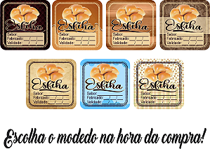 Adesivos e Etiquetas Esfiha Personalizado Profissionalize suas Embalagens Escolha o seu Modelo Favorito do Adesivo no Anuncio