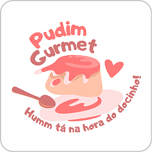 Adesivos e Etiquetas Pudim Gourmet Personalizado Profissionalize suas Embalagens Escolha o seu Modelo Favorito do Adesivo no Anuncio
