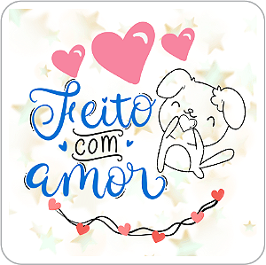 Adesivos e Etiquetas Feito A Mão e Com Amor Personalizado Profissionalize suas Embalagens Escolha o seu Modelo Favorito do Adesivo no Anuncio
