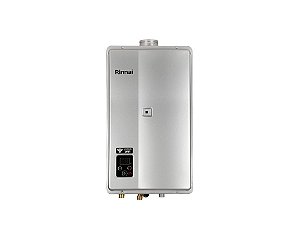 Aquecedor Rinnai Digital 32,5L a Gás GN REU E33 Bivolt Prata