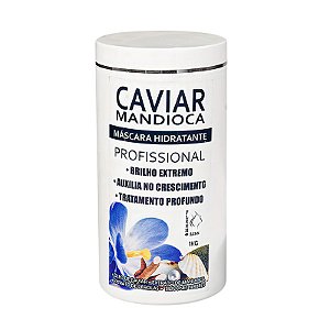 Máscara de Hidratação Caviar com Mandioca | Tratamento Profundo | Pote 1 kg
