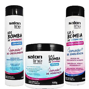 Kit S.O.S Bomba de Vitaminas Salon Line