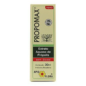 EXTRATO DE PROPOLIS VERDE AQUOSO SEM ALCOOL 30ML PROPOMAX